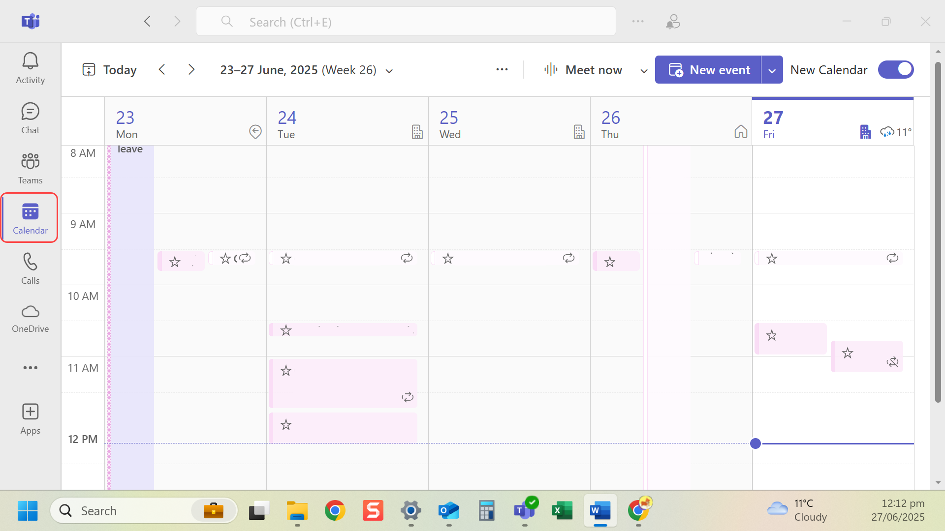 Navigate to Calendar