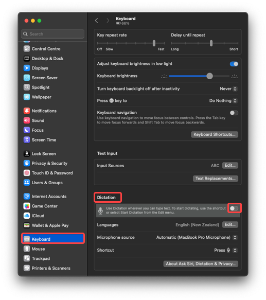 Select Accessibility from the left-hand menu